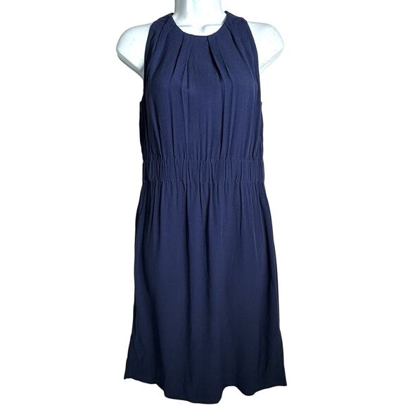 Kate Spade Carlie Elastic Waist Crepe Sheath Dress Blue Size 2 - Picture 3 of 9